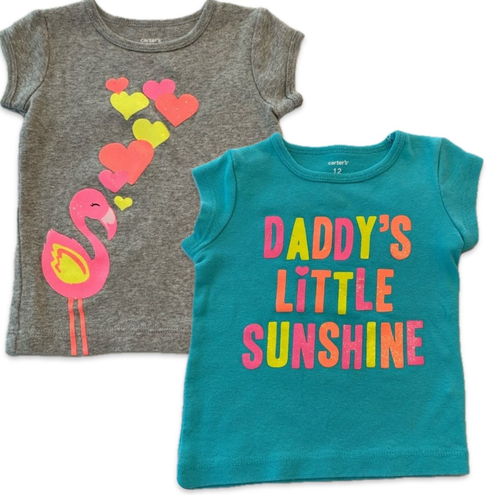 Carter’s Baby Girl T-Shirts, 12 months